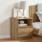 Preview: Nachttisch Artisan-Eiche 40x40x50 cm Holzwerkstoff