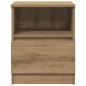 Preview: Nachttisch Artisan-Eiche 40x40x50 cm Holzwerkstoff