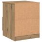 Preview: Nachttisch Artisan-Eiche 40x40x50 cm Holzwerkstoff