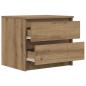 Preview: Nachttisch Artisan-Eiche 50x40x43,5 cm Holzwerkstoff