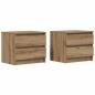 Preview: Nachttische 2 Stk. Artisan-Eiche 50x40x43,5 cm Holzwerkstoff