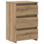 Preview: Nachttische 2 Stk. Artisan-Eiche 40x35x62,5 cm Holzwerkstoff