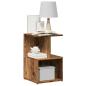Preview: ARDEBO.de - Nachttisch Altholz-Optik 35x35x55 cm Holzwerkstoff