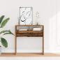 Preview: ARDEBO.de - Konsolentisch Altholz-Optik 78x30x80 cm Holzwerkstoff