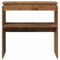Preview: Konsolentisch Altholz-Optik 80x30x80 cm Holzwerkstoff