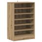 Preview: Schuhschrank 60 x 35 x 92 cm Artisan-Eiche 6 Fächer für Schuhe