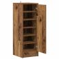 Preview: Schuhschrank 32 x 35 x 92 cm Altholz