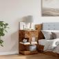 Preview: Nachttisch Altholz-Optik 40x35x65 cm Holzwerkstoff