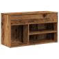 Preview: Schuhbank Altholz-Optik 80x30x45 cm Holzwerkstoff