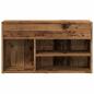 Preview: Schuhbank Altholz-Optik 80x30x45 cm Holzwerkstoff
