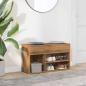 Preview: Schuhbank Artisan-Eiche 80x30x45 cm Holzwerkstoff