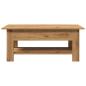Preview: Couchtisch Artisan-Eiche 102x55x42 cm Holzwerkstoff