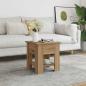 Preview: ARDEBO.de - Couchtisch Artisan-Eiche 40x40x42 cm Holzwerkstoff