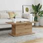 Preview: ARDEBO.de - Couchtisch Artisan-Eiche 102x55,5x40 cm Holzwerkstoff