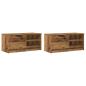 Preview: TV-Schränke 2 Stk. Altholz-Optik 80x35x36,5 cm Holzwerkstoff