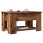 Preview: ARDEBO.de - Couchtisch Altholz-Optik 79x49x41 cm Holzwerkstoff