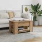 Preview: ARDEBO.de - Couchtisch Artisan-Eiche 79x49x41 cm Holzwerkstoff