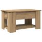 Preview: Couchtisch Artisan-Eiche 79x49x41 cm Holzwerkstoff