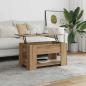 Preview: Couchtisch Artisan-Eiche 79x49x41 cm Holzwerkstoff
