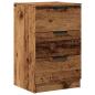 Preview: Nachttisch Altholz-Optik 40x36x65 cm Holzwerkstoff