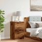 Preview: Nachttisch Altholz-Optik 40x36x65 cm Holzwerkstoff