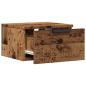 Preview: Wand-Nachttisch Altholz-Optik 34x30x20 cm