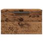 Preview: Wand-Nachttische 2 Stk. Altholz-Optik 34x30x20 cm