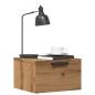Preview: ARDEBO.de - Wand-Nachttische 2 Stk. Artisan-Eiche 34x30x20 cm
