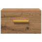 Preview: Wand-Nachttisch Artisan-Eiche 35x35x20 cm