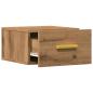 Preview: Wand-Nachttisch Artisan-Eiche 35x35x20 cm