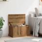 Preview: ARDEBO.de - Aufbewahrungstruhe Artisan-Eiche 70x40x38 cm Holzwerkstoff