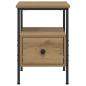 Preview: Nachttisch Artisan-Eiche 34x36x50 cm Holzwerkstoff