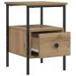 Preview: Nachttisch Artisan-Eiche 34x36x50 cm Holzwerkstoff