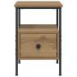 Preview: Nachttische 2 Stk. Artisan-Eiche 34x36x50 cm Holzwerkstoff