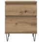 Preview: Nachttisch Artisan-Eiche 40x35x50 cm Holzwerkstoff
