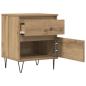 Preview: Nachttische 2 Stk. Artisan-Eiche 40x35x50 cm Holzwerkstoff