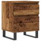 Preview: Nachttisch Altholz-Optik 40x35x50 cm Holzwerkstoff
