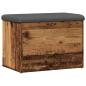 Preview: Sitzbank mit Stauraum Altholz-Optik 62x42x45 cm Holzwerkstoff