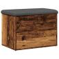 Preview: Sitzbank mit Stauraum Altholz-Optik 62x42x45 cm Holzwerkstoff