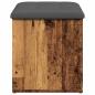 Preview: Sitzbank mit Stauraum Altholz-Optik 62x42x45 cm Holzwerkstoff