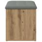 Preview: Aufbewahrungsbank Artisan-Eiche 82 x 42 x 45 cm Holzwerkstoff