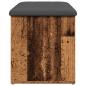 Preview: Sitzbank mit Stauraum Altholz-Optik 102x42x45 cm Holzwerkstoff