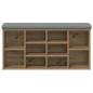 Preview: Schuhbank Artisan-Eiche 102x32x50 cm Holzwerkstoff