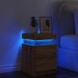 Preview: LED-Nachttisch Artisan-Eiche 35x39x55 cm Holzwerkstoff