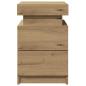 Preview: LED-Nachttische 2 Stk. Artisan-Eiche 35x39x55 cm Holzwerkstoff
