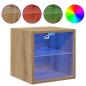 Preview: TV-Wandschränke mit LED-Leuchten 2 Stk. Artisan-Eiche