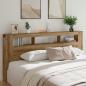 Preview: ARDEBO.de - LED-Kopfteil Artisan-Eiche 220x18,5x103,5 cm Holzwerkstoff