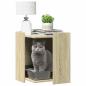 Preview: Katzenstreu Box Umzäunung Sonoma-Eiche 42 x 42 x 51 cm
