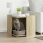 Preview: ARDEBO.de - Katzenklo Sonoma Eiche 53x53x51 cm Holzwerkstoff