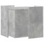 Preview: Katzenklo Betongrau 53x53x51 cm Holzwerkstoff